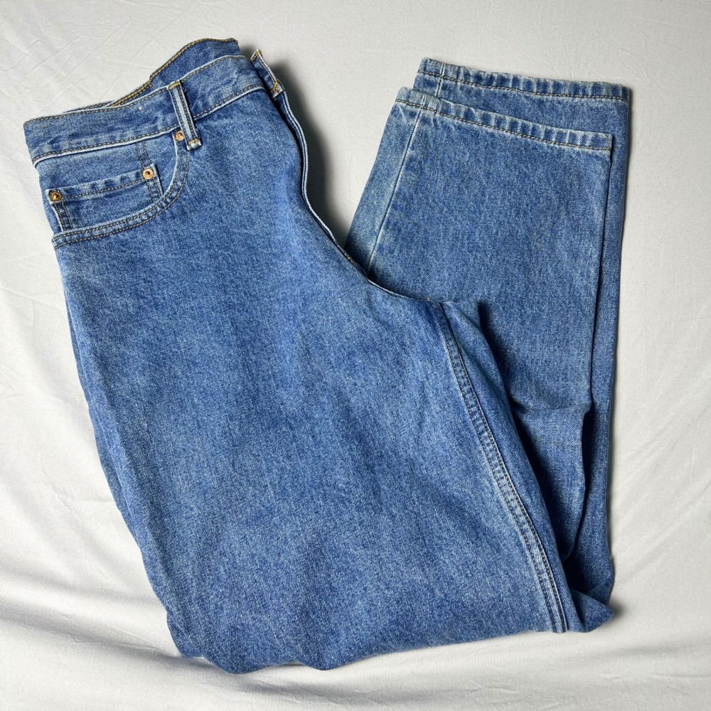 Levis 560 Comfort Fit Jeans Mens 34x32 Medium Wash Tapered Leg Loose Fit Denim